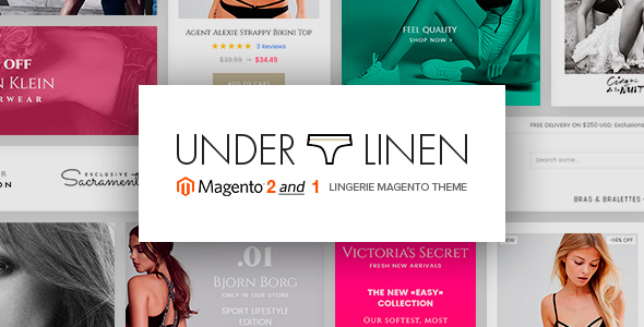 Underlinen - Lingerie Magento 2 and Magento 1 Theme - Fashion Magento