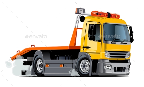 Cartoon Tow Truck