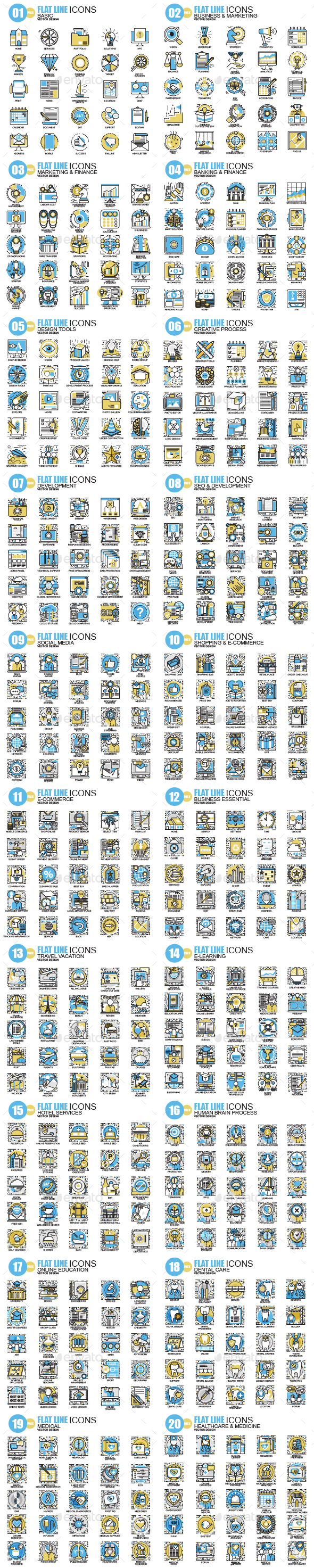 Line Icons - Icons