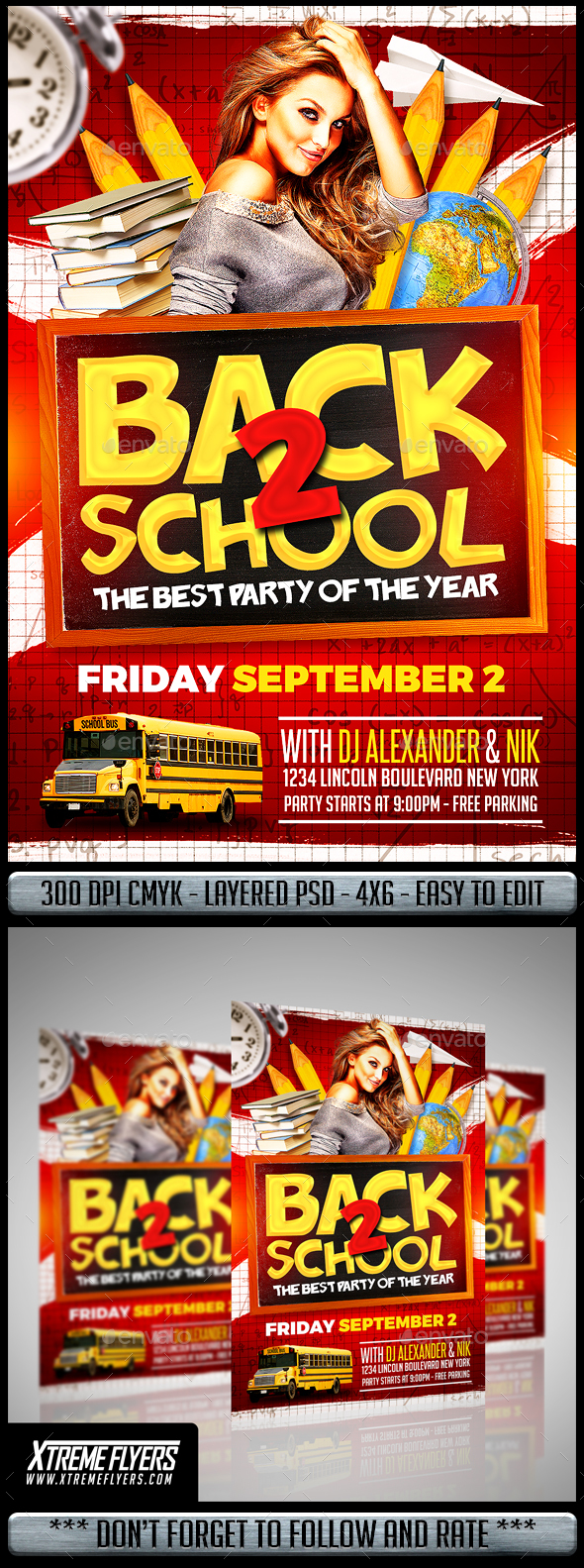 Back to School Flyer - Clubs & Parties Events