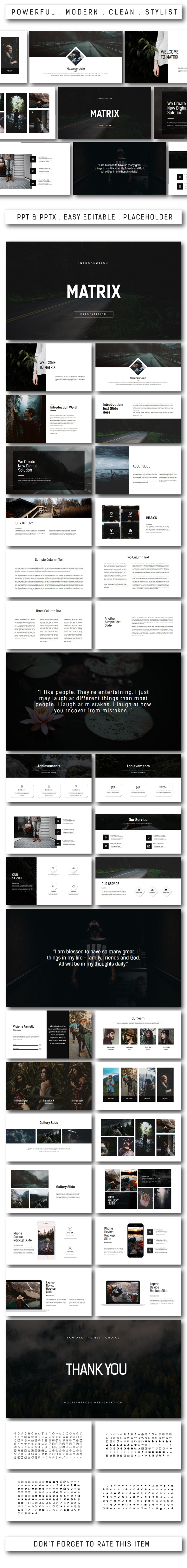 Matrix Multipurpose Powerpoint - PowerPoint Templates Presentation Templates