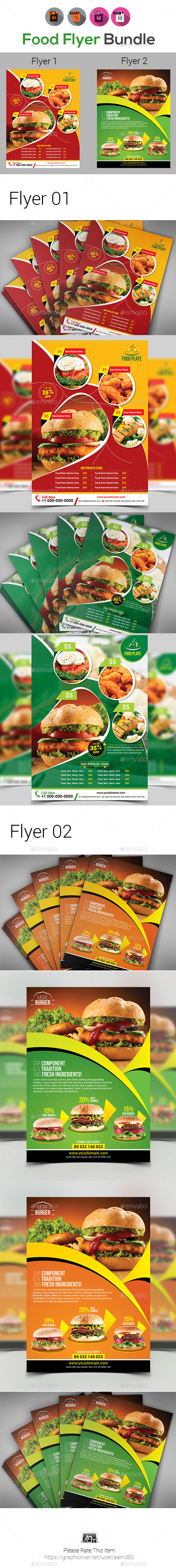 Restaurant or Food Flyer Templates