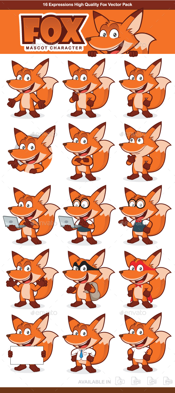Fox Mascot Character - Animals Characters