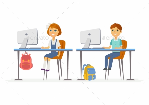 Computer Studies - Junior School Children - People Characters