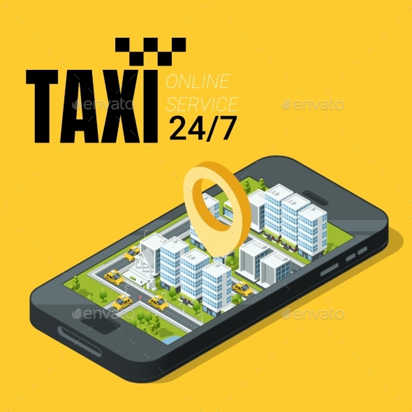 Taxi Service Concept - Industries Business