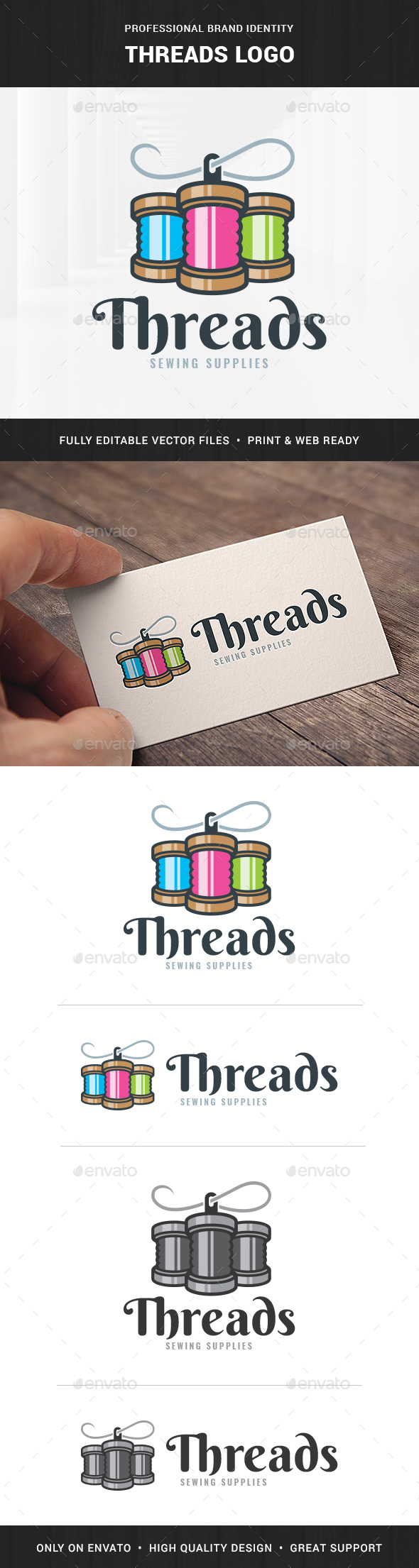Threads Logo Template - Objects Logo Templates