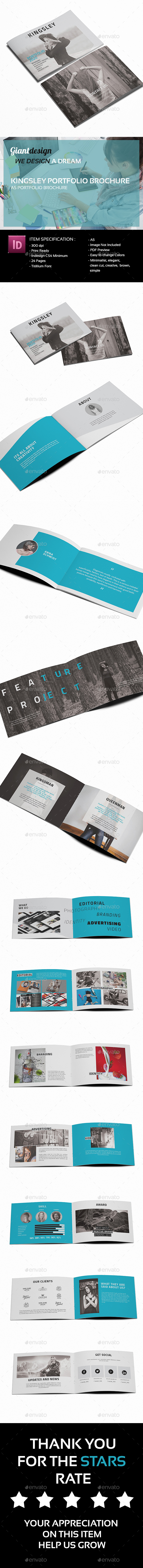Kingsley A5 Portfolio Brochure - Portfolio Brochures