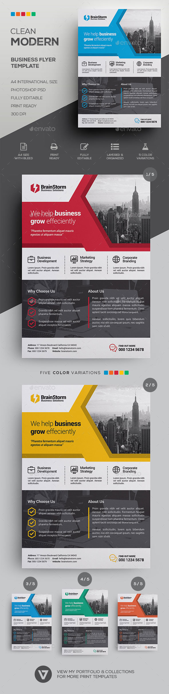 Corporate Business Flyer Template - Corporate Flyers