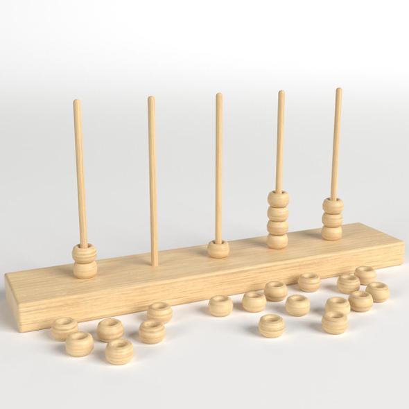 Vertical Abacus Toy - 3DOcean Item for Sale
