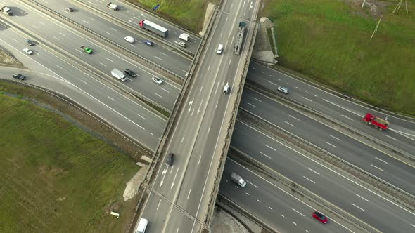Car Interchange, Russia, Aerial View