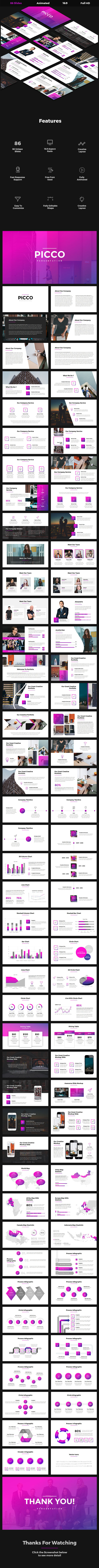 Picco - Creative Keynote Template - Creative Keynote Templates