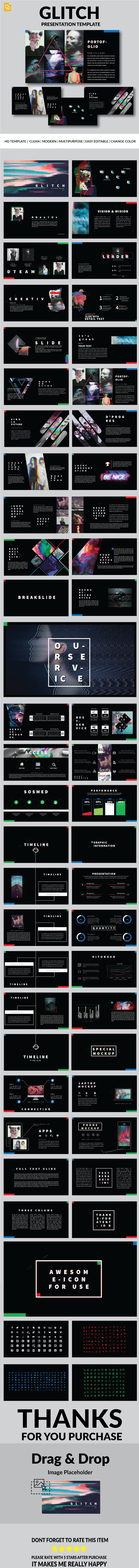 Glitch - Google Slide - Google Slides Presentation Templates