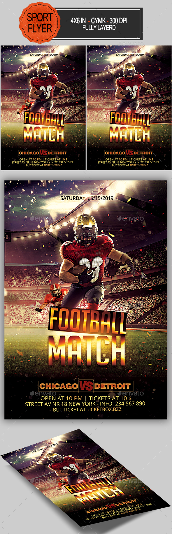 GraphicRiver Football Flyer 20429096