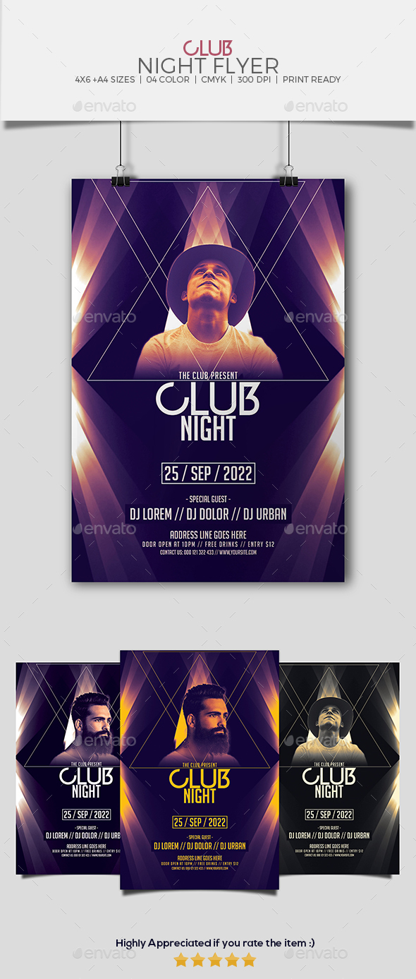 Club Night Party Flyer - Clubs & Parties Events
