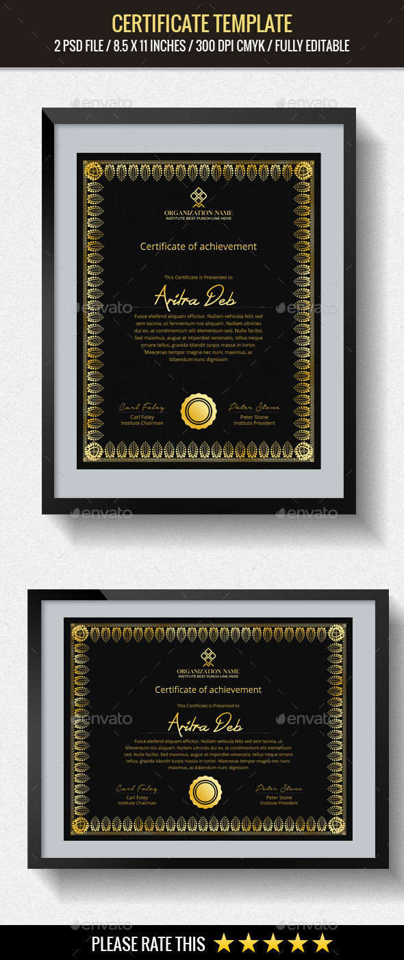 Multipurpose Certificates Template - Certificates Stationery