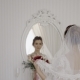 Bride with a Bouquet Goes to the Mirror - VideoHive Item for Sale