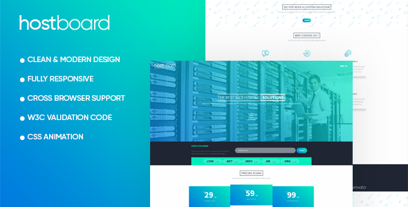 ThemeForest HostBoard Responsive One Page Hosting Template 19626889 ThemeForest HostBoard Responsive One Page Hosting Template 19626889