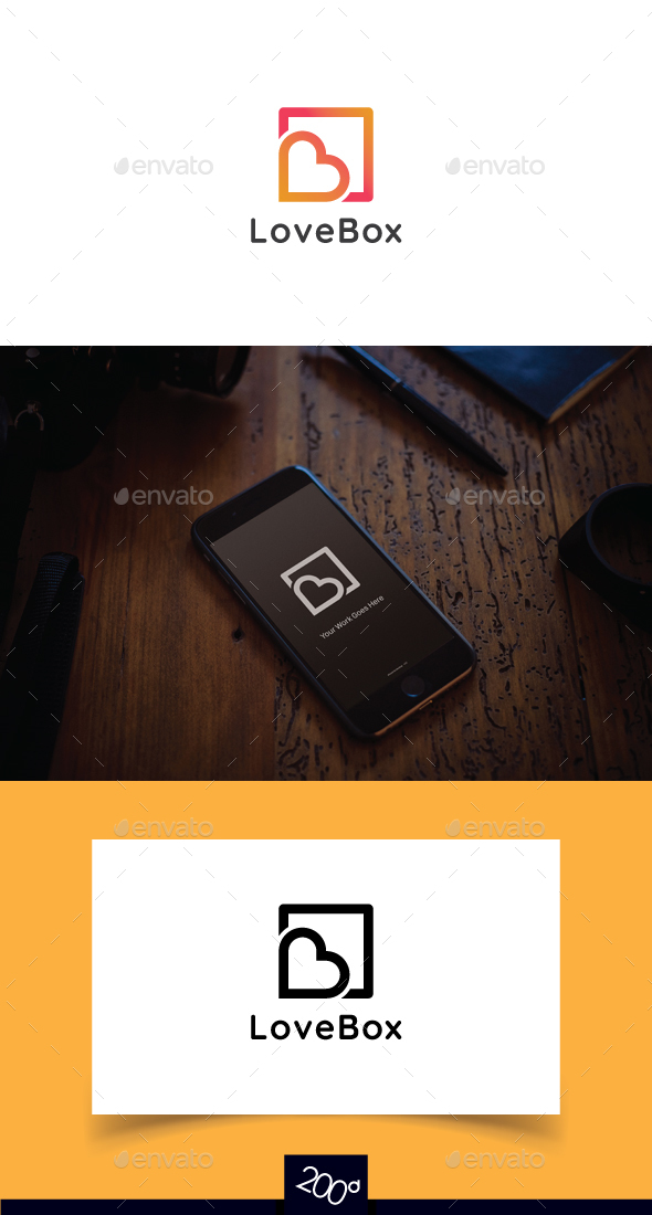 Love Box Logo - Objects Logo Templates