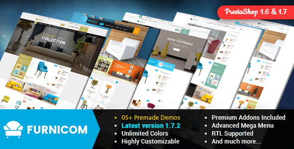 Furnicom - Responsive PrestaShop 1.6 and 1.7 Furniture Theme - Shopping PrestaShop