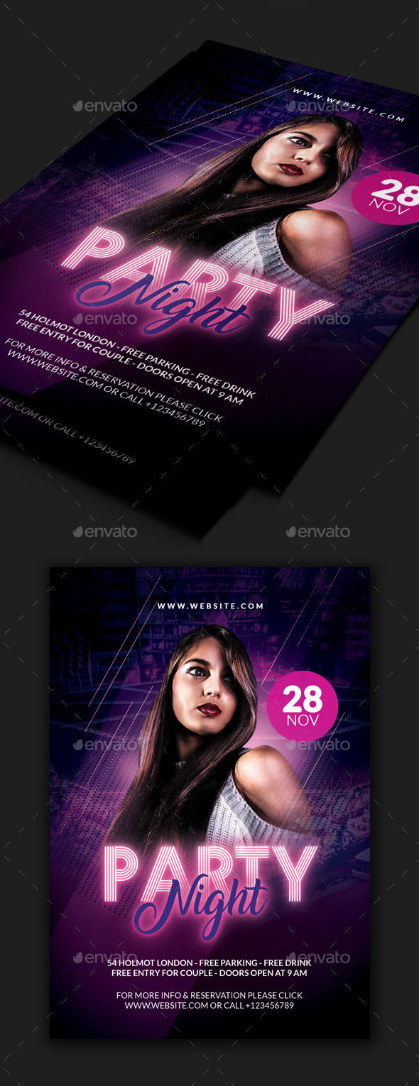 Night Party Flyer - Clubs & Parties Events