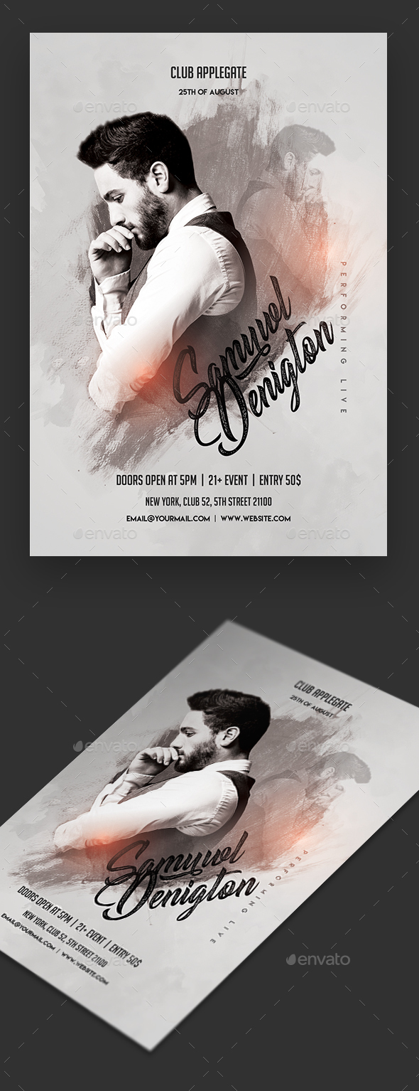 Artist Performance Flyer - Clubs & Parties Events