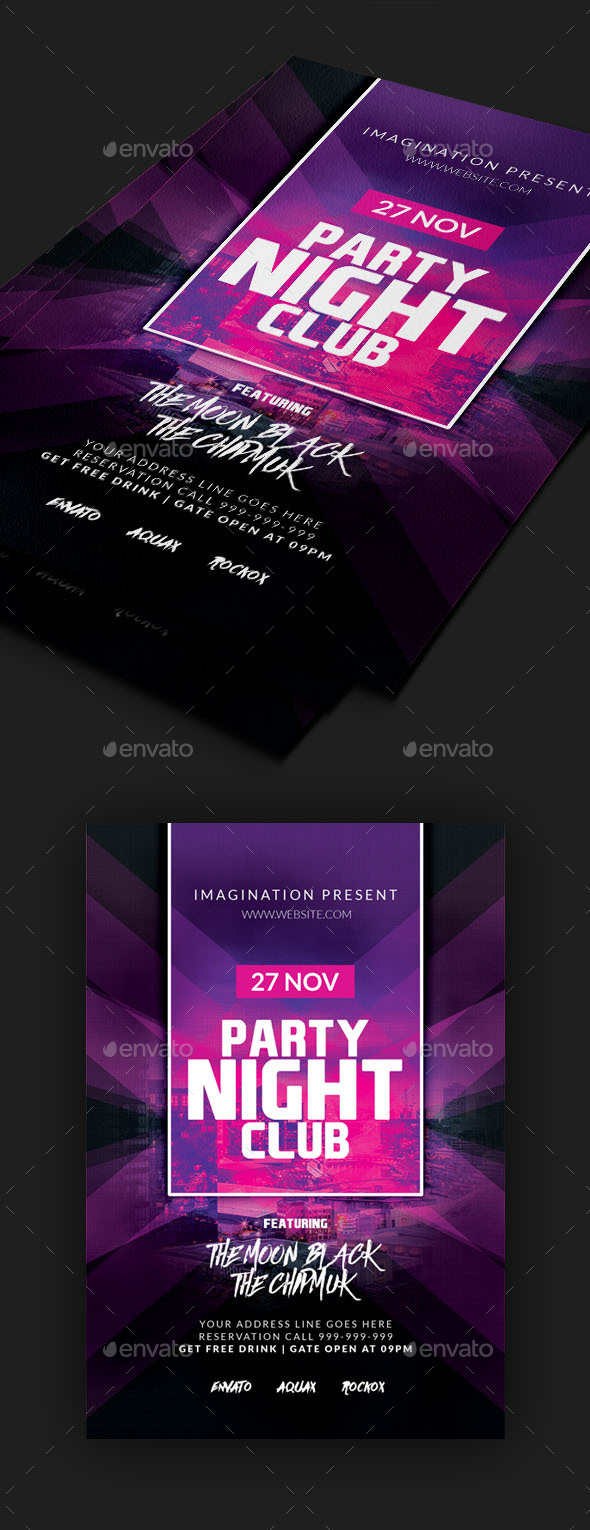 Night Party Club Flyer - Clubs & Parties Events