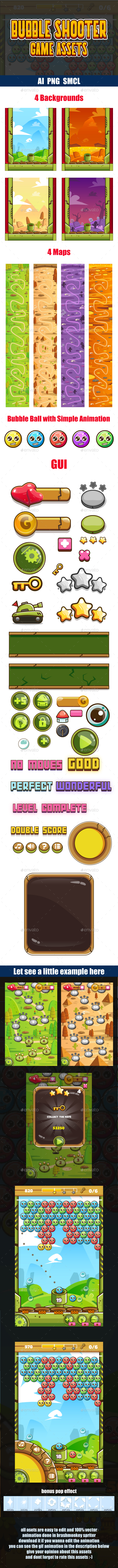Bubble Shooter Game Assets - Game Kits Game Assets