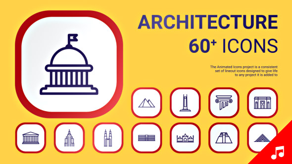 Travel Architecture Icons