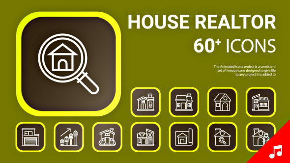House Realtor Icon Set