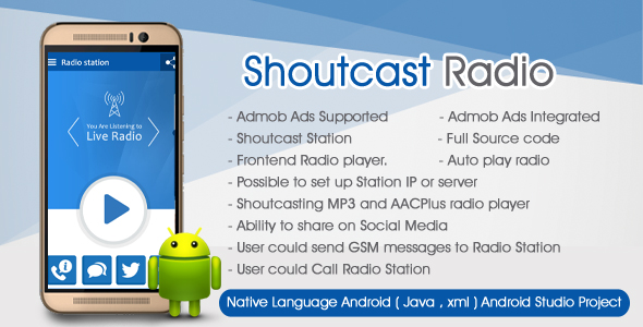 Shoutcast Radio Player - CodeCanyon 20434270
