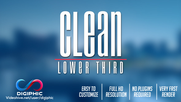 Clean Lower Thirds Clean Lower Thirds