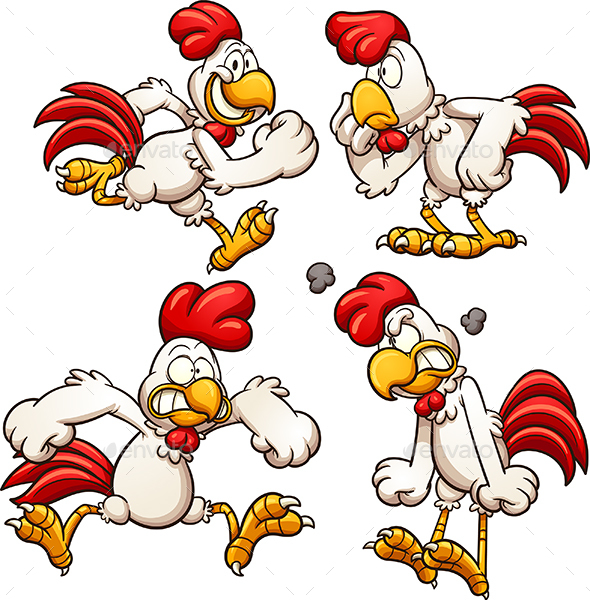 Cartoon Chicken - Animals Characters