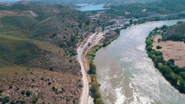 Aerial View of the River