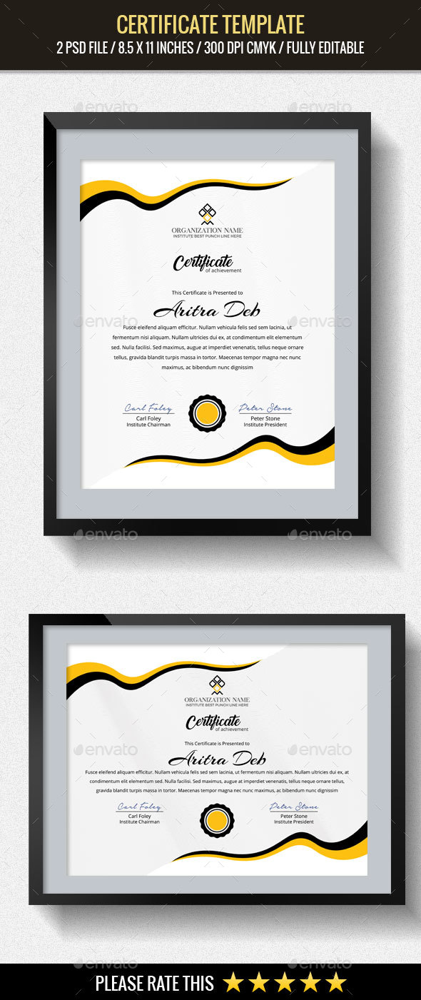 Multipurpose Certificates Template - Certificates Stationery