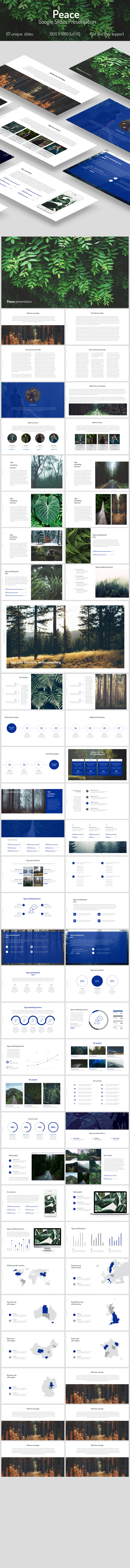 Peace Google Slides - Google Slides Presentation Templates
