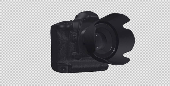 DSLR Camera - 3D Black - Rotation Loop alt