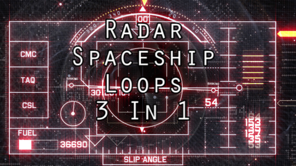 Radar Spaceship Background 3 Loops In 1
