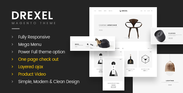 Drexel - Minimalist Responsive Magento2 Theme