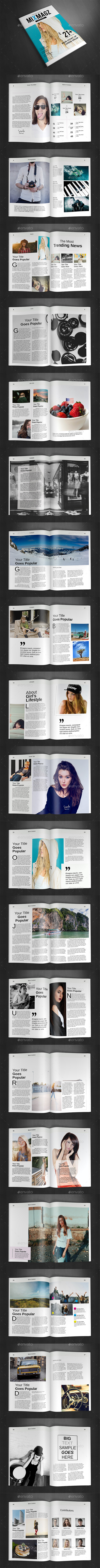 A4 Magazine Template Vol.29 - Magazines Print Templates