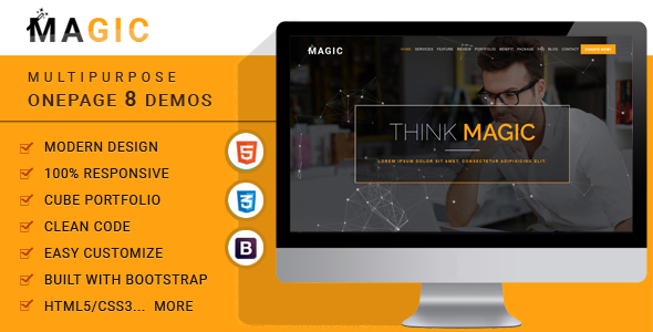 ThemeForest Magic Multipurpose Onepage Template 20253372 ThemeForest Magic Multipurpose Onepage Template 20253372