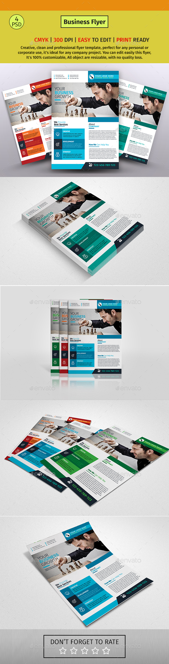 A4 Corporate Business flyer #134 - Corporate Flyers
