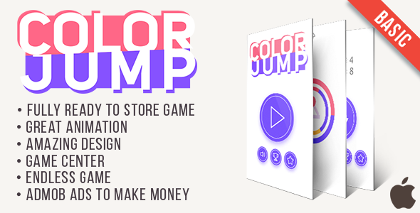 CodeCanyon Color Jump Basic Fun Arcade Game IOs Template & easy to reskine & AdMob 20438914 CodeCanyon Color Jump Basic Fun Arcade Game IOs Template & easy to reskine & AdMob 20438914