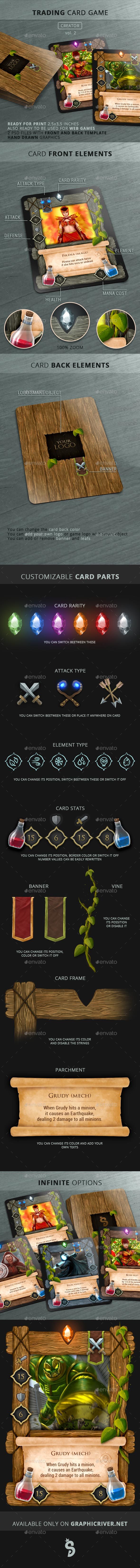 Trading Card Game - Creator - vol.2 - Miscellaneous Print Templates