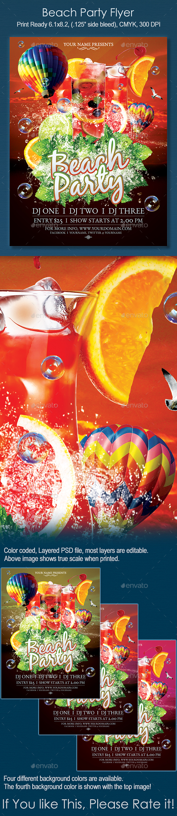 Beach Party Flyer - Clubs & Parties Events