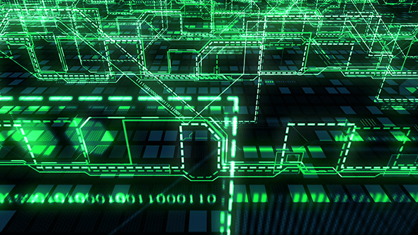 High Tech Futuristic Abstract Motion Background