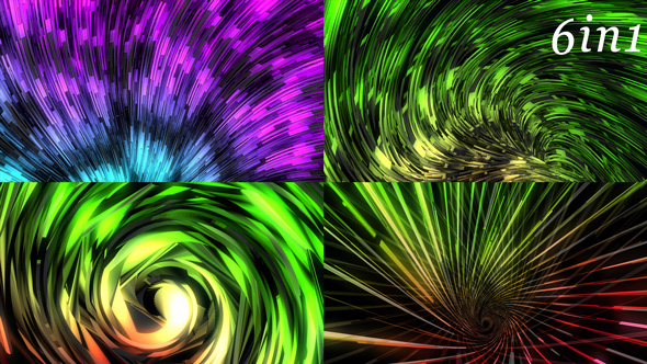 Color Stream - VJ Loop Pack (6in1)