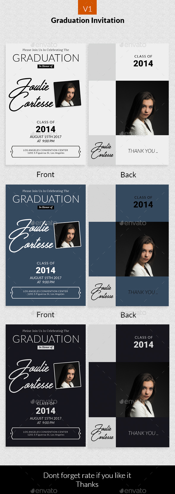Graduation Invitation v1 - Invitations Cards & Invites