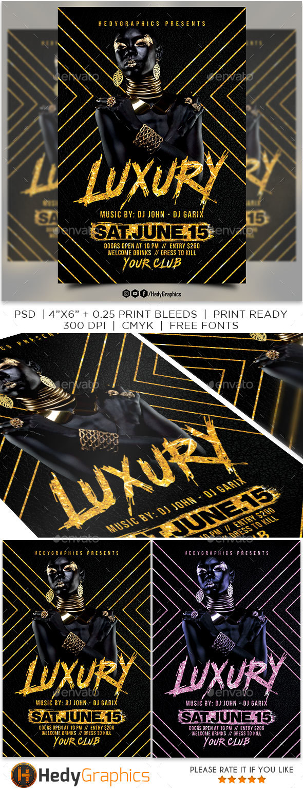 Luxury Flyer - Clubs & Parties Events