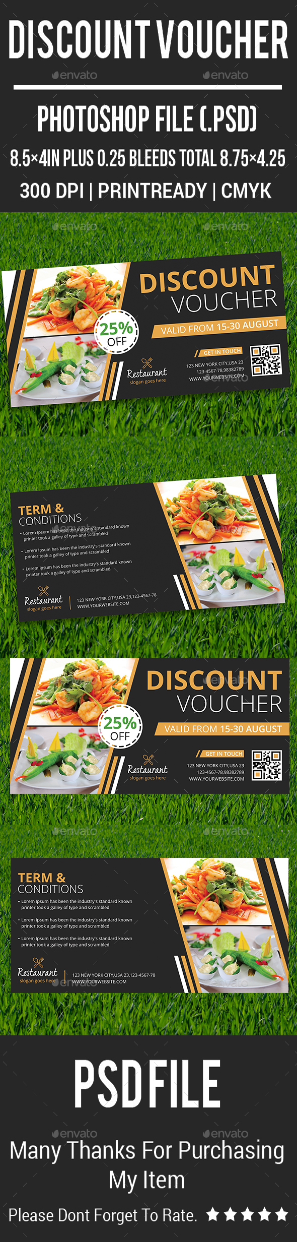 Discount Voucher - Cards & Invites Print Templates