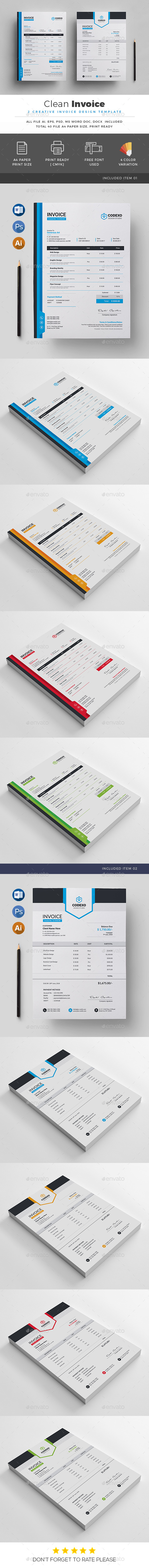 Invoice - Stationery Print Templates